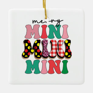 Ornement En Céramique Joyeux cadeau de Noël Mimi