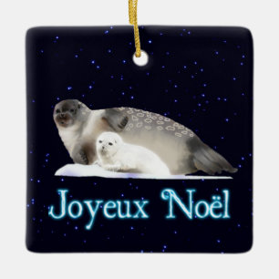 Ornement En Céramique Joyeux Noё l - Sceau annelé