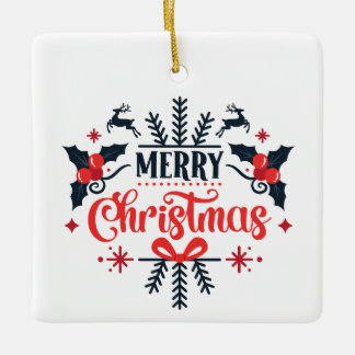 Ornement En Céramique Joyeux Noël