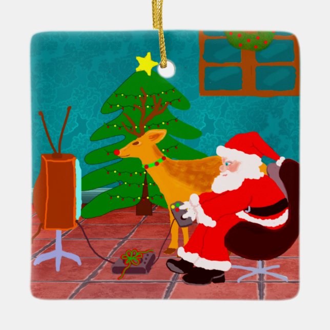 Ornement En Céramique Joyeux Noël (Devant)