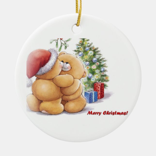 Ornement En Céramique Joyeux Noël ! (Devant)