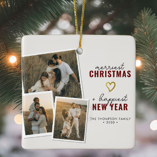 Ornement En Céramique Joyeux Noël   Collection photo Boho 3 moderne