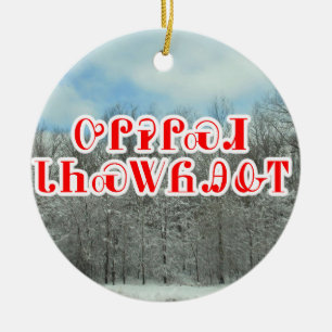 Ornement En Céramique Joyeux Noël dans cherokee