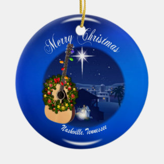 Ornement En Céramique Joyeux Noël de l'Ornement de Nashville