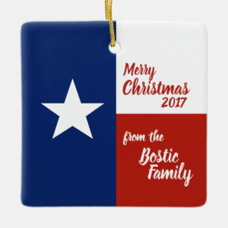 Ornement En Céramique Joyeux Noël du Texas