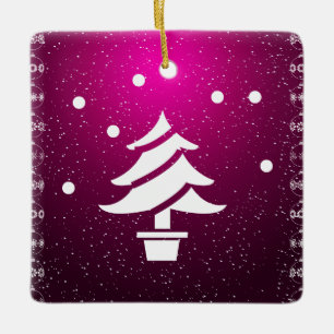 Ornement En Céramique Joyeux Noël et Bonne Année !