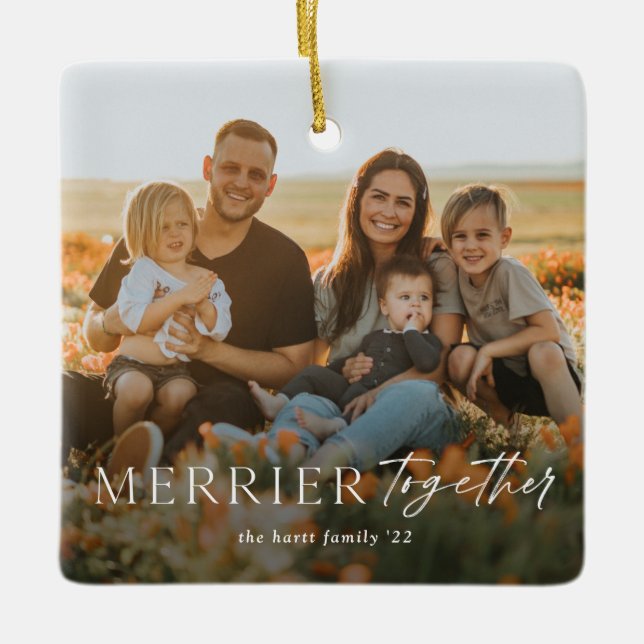 Ornement En Céramique Joyeux Noël Joyeux Noël Joyeux Noël (Devant)