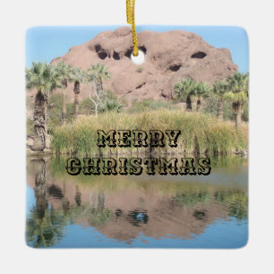 Ornement En Céramique Joyeux Noël Phoenix Arizona Photo