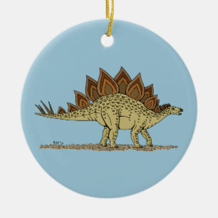 Ornement En Céramique Jurassique Dinosaure Stegosaurus