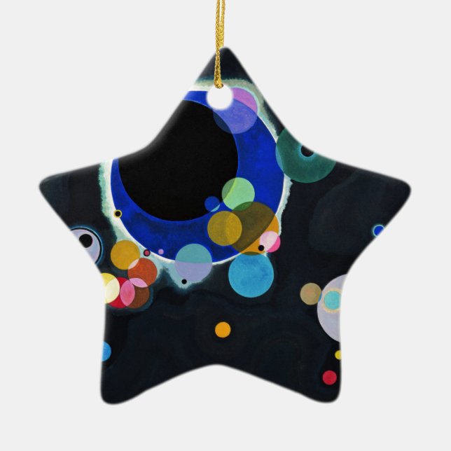 Ornement En Céramique Kandinsky Plusieurs cercles Abstraits (Devant)