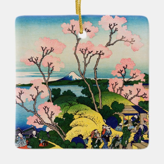 Ornement En Céramique Katsushika Hokusai - Gotenyama, Tokaido, Shinagawa (Devant)