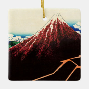 Ornement En Céramique Katsushika Hokusai - Lightnings below the summit