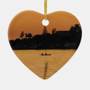 Ornement En Céramique Kayakers