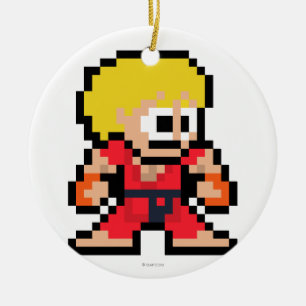 Ornement En Céramique Ken à 8 bits