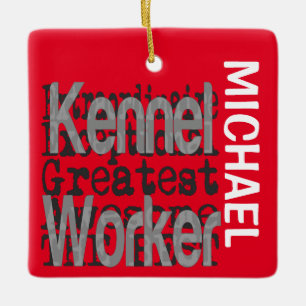Ornement En Céramique Kennel Worker CUSTOM