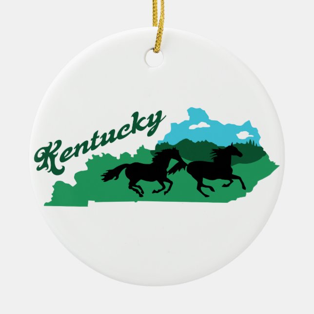 Ornement En Céramique Kentucky (Devant)