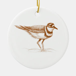 Ornement En Céramique Killdeer