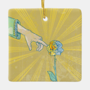 Ornement En Céramique King Midas Golden Touch