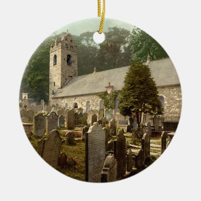 Ornement En Céramique Kirk Braddan, Douglas, Île de Man, Angleterre (Devant)