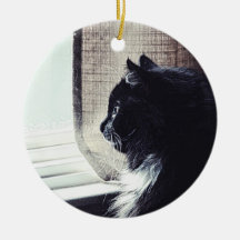 Ornement en céramique Kitty Watchful