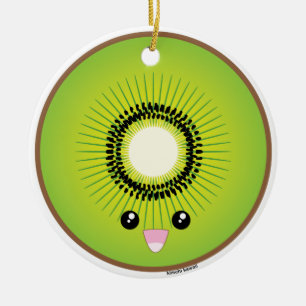 Ornement En Céramique Kiwi de Kawaii