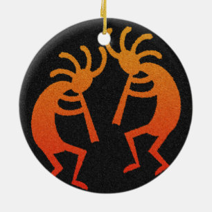 Ornement En Céramique Kokopelli Sud-Ouest