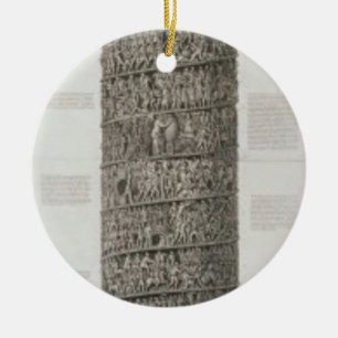 Ornement En Céramique La colonne de Trajan (gravure)