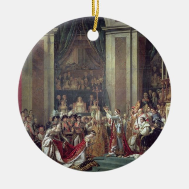 Ornement En Céramique La consécration du napoléon d'empereur (Devant)