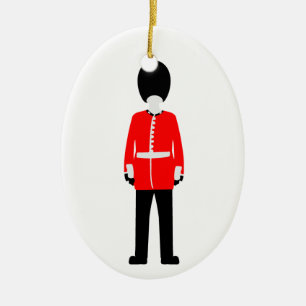 Ornement En Céramique La garde de la Reine britannique