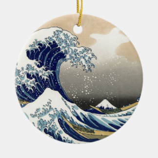 Ornement En Céramique La grande vague chez Kanagawa