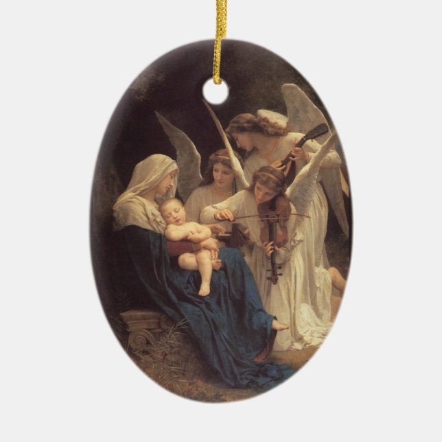 Ornement En Céramique La Vierge aux Anges (Devant)