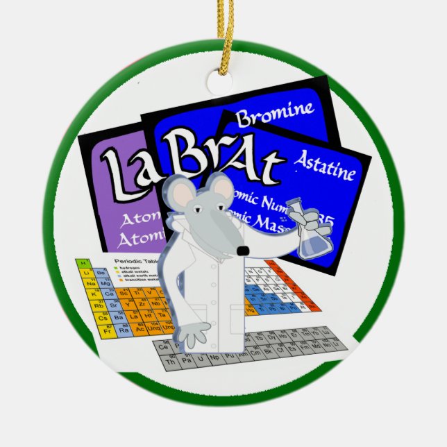 ORNEMENT EN CÉRAMIQUE LABORATOIRE PÉRIODIQUE LABORATOIRE SCIENTIFIQUE LA (Devant)
