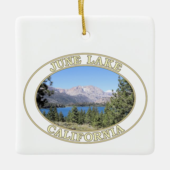 Ornement En Céramique Lac de juin et Sierra Nevada orientale (Devant)