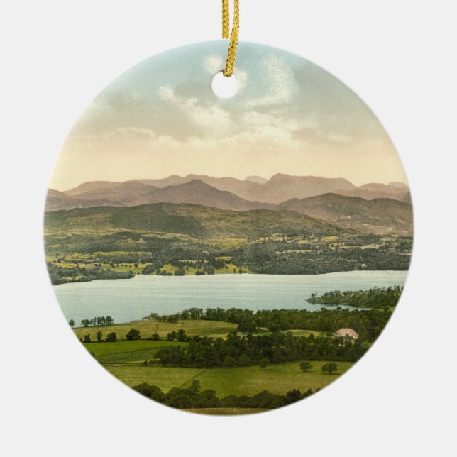 Ornement En Céramique Lac Windermere I, secteur de lac, Cumbria, (Devant)