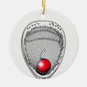 Ornement En Céramique Lacrosse Goalie Keepsaksse