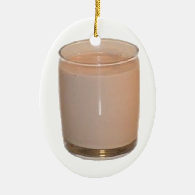 Ornement En Céramique Lait au chocolat (Devant)