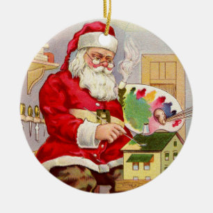 Ornement En Céramique L'atelier vintage de Père Noël
