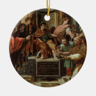 Ornement En Céramique L'aveuglement d'Elymas (bande dessinée pour le