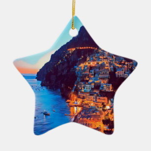 Ornement En Céramique ldp POSITANO Amalfi Coast - sunset taken by Hotel