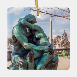Ornement En Céramique Le baiser d'Auguste Rodin aux Tuileries, Paris
