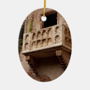 Ornement En Céramique Le Balcon de Juliette, où est Roméo ?