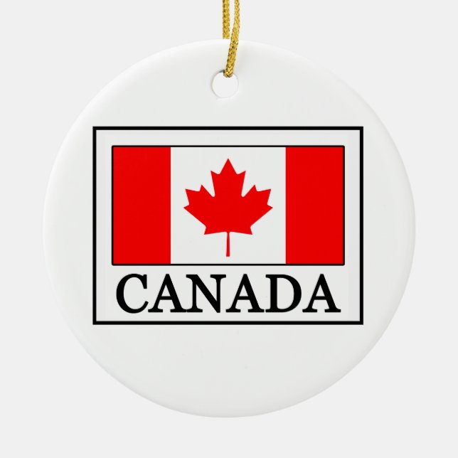 Ornement En Céramique Le Canada (Devant)