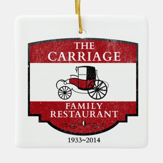 Ornement En Céramique Le Carrihouse Restaurant La Mirada (Devant)