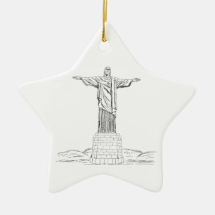 Ornement En Céramique le Christ le rédempteur