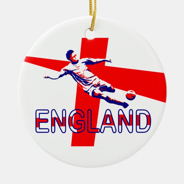 Ornement En Céramique Le football #5 du football de l'Angleterre (Devant)