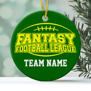 Ornement En Céramique Le football d'imaginaire - cadeau drôle de sports