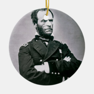 Ornement En Céramique Le Général William T. Sherman (1820-91) (photo d