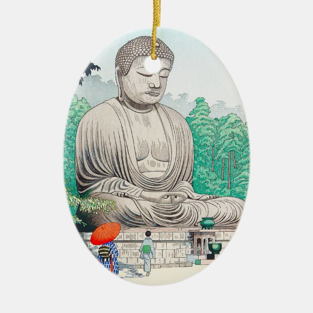 Ornement En Céramique Le grand Bouddha à Kamakura FUJISHIMA TAKEJI (Devant)