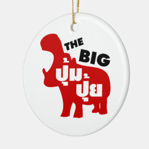 Ornement En Céramique LE GROS PUM PUI décollé en langue thaï