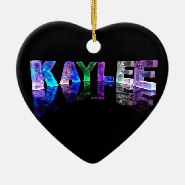 Ornement En Céramique Le Kaylee nommé dans 3D s'allume (la photographie) (Devant)